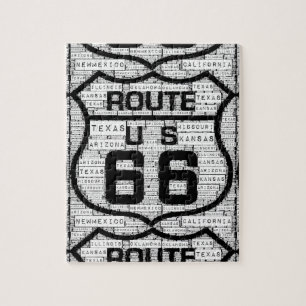 Route 66 States Puzzle