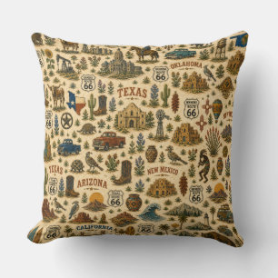 Route 66 States Sofa Tour Cushion