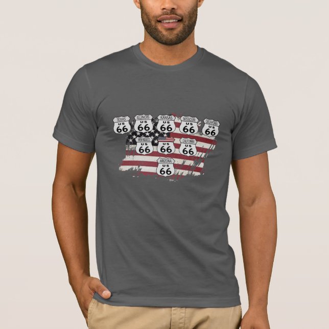 Route 66 States T-Shirt (Front)