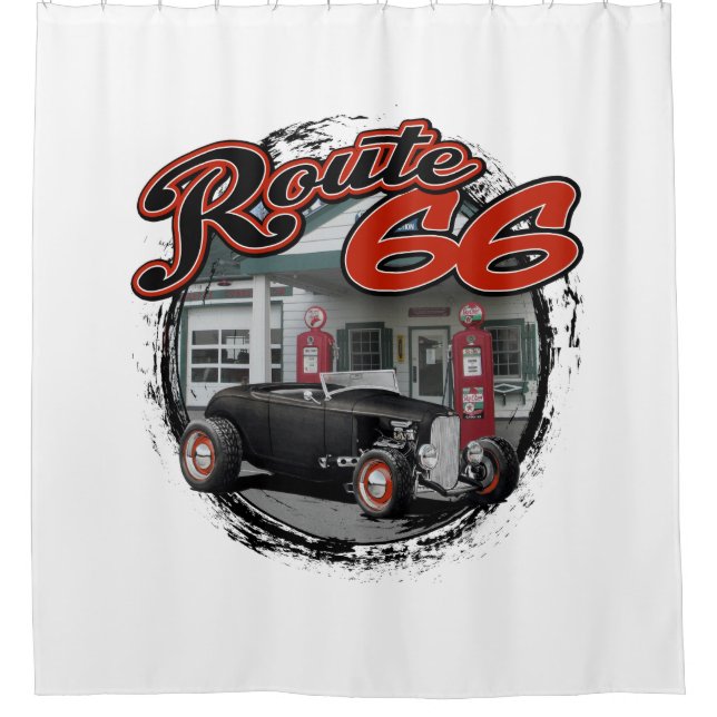Route 66 Station Shower Curtain (Front)