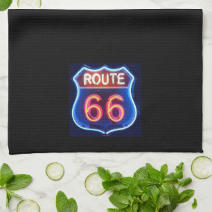 Route 66 tea towel