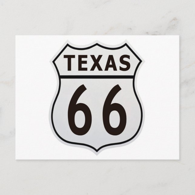 Route 66 Texas Postcard (Front)