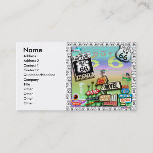 Route 66 - The Mother Road Business Cards