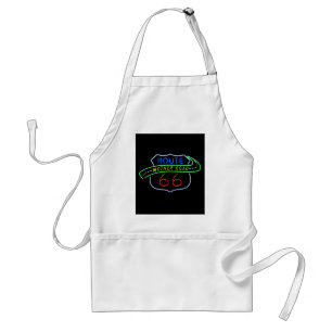 Route 66, The Mother Road, Neon Sign Standard Apron