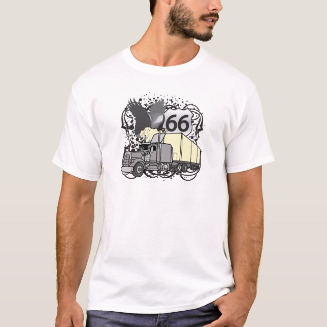 Route 66 Trucker T-Shirt (Front)