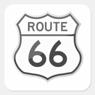 Route 66 US Highway Road Trip Travel Sticker