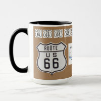 Route 66 Vintage Sign Gifts brown