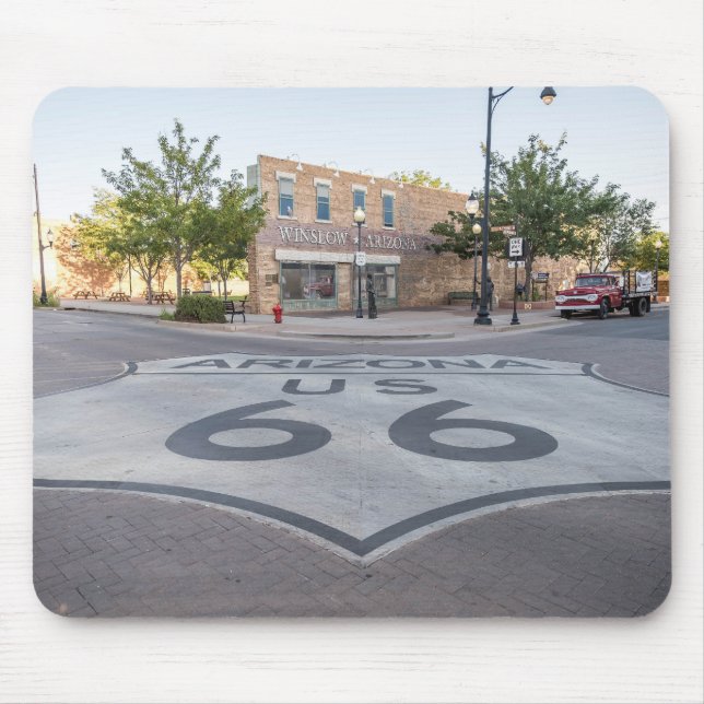 Route 66, Winslow Arizona  Mouse Mat (Front)