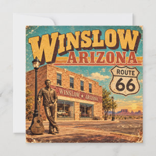 Route 66 Winslow Arizona Vintage Main Street