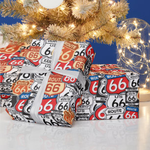 Route 66 wrapping paper