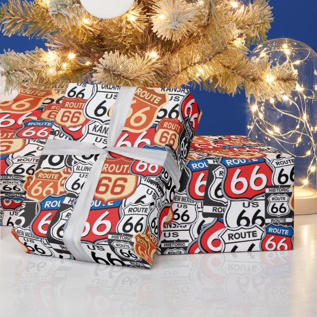 Route 66 wrapping paper (Holidays)