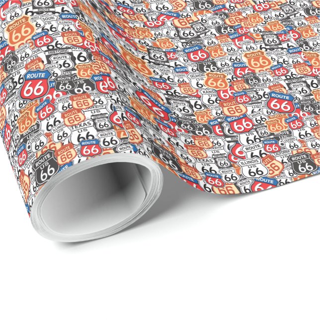 Route 66 wrapping paper (Roll Corner)