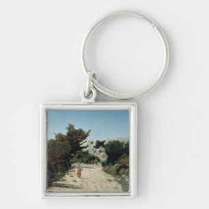 Route de la Gineste, near Marseilles, 1859 Key Ring