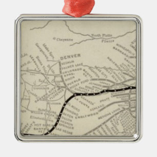 Route of the California Limited Metal Tree Decoration