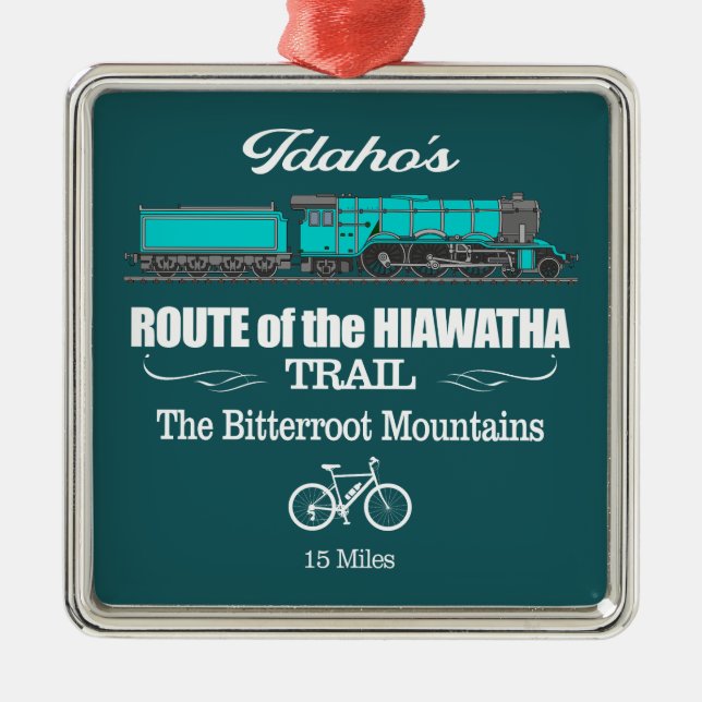 Route of the Hiawatha (RT2) Metal Tree Decoration (Front)