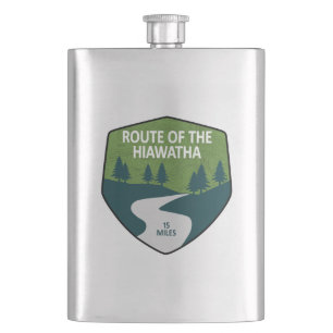 Route Of The Hiawatha Trail Hip Flask