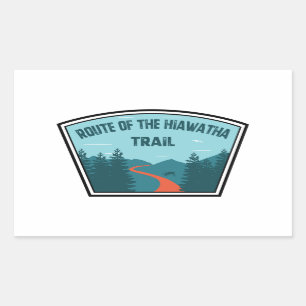 Route Of The Hiawatha Trail Rectangular Sticker