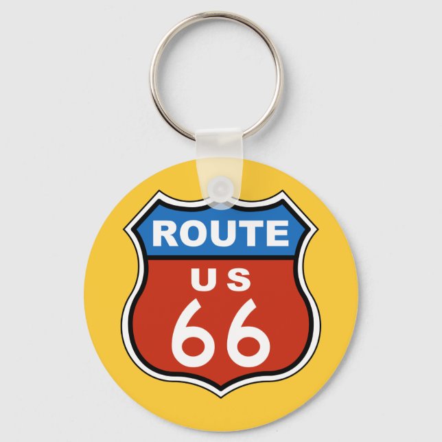 Route US 66 Sign Key Ring (Front)