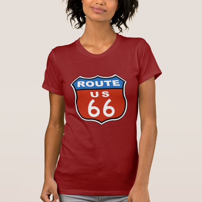 Route US 66 Sign T-Shirt (Front)