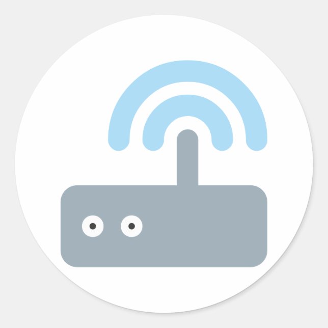 router classic round sticker (Front)