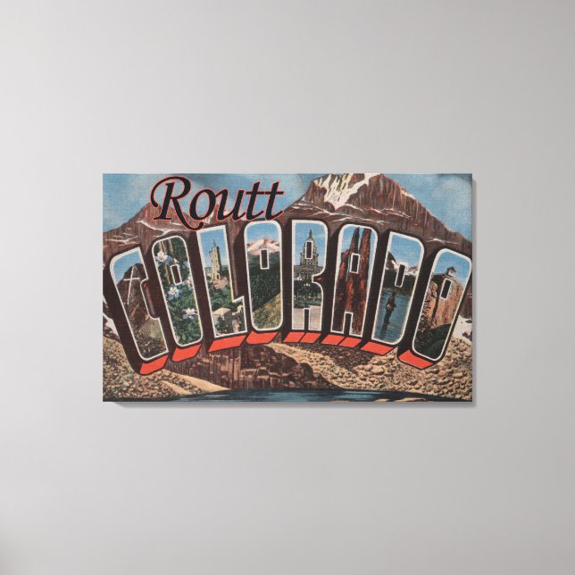 Routt, ColoradoLarge Letter ScenesRoutt, CO Canvas Print (Front)