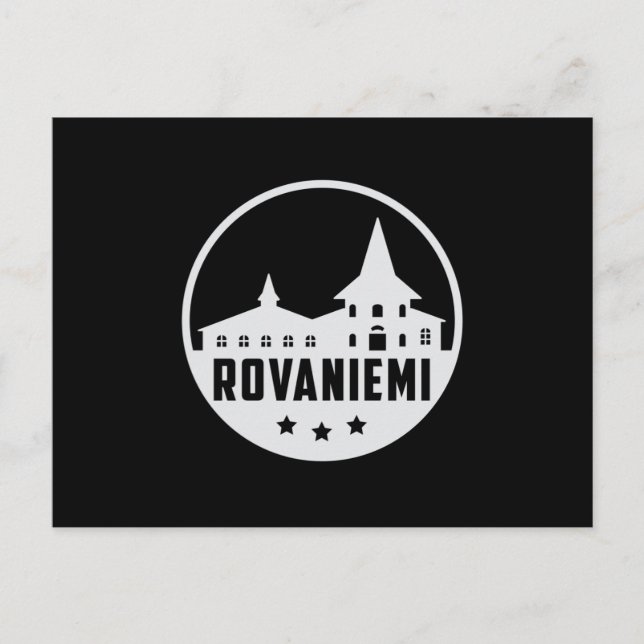Rovaniemi Finland City Skyline Cityscape Gift Postcard (Front)