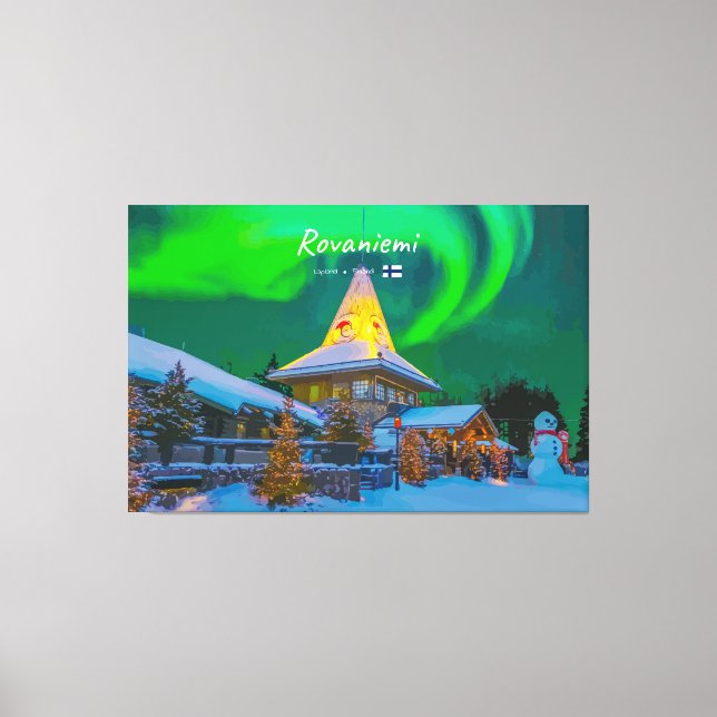 Rovaniemi, Finland - Magic Aurora  Canvas Print (Front)
