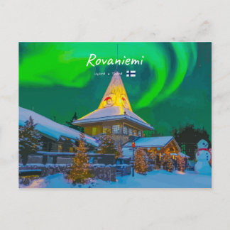 Rovaniemi, Finland - Magic Aurora  Postcard