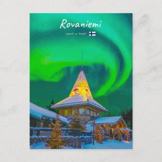 Rovaniemi, Finland - Magic Aurora  Postcard