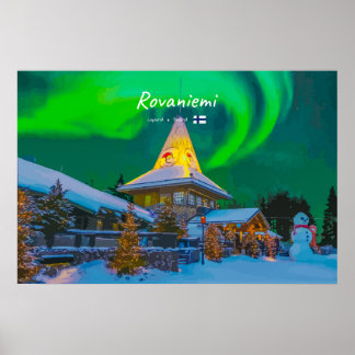 Rovaniemi, Finland - Magic Aurora Poster