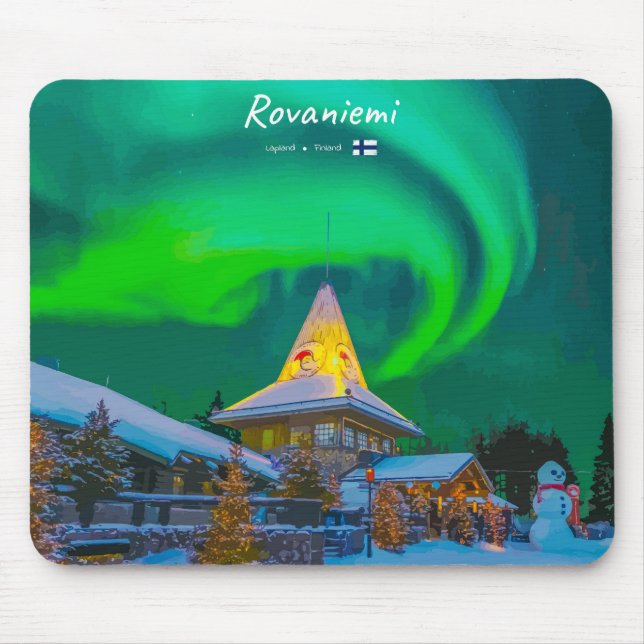 Rovaniemi, Finland Mouse Mat (Front)