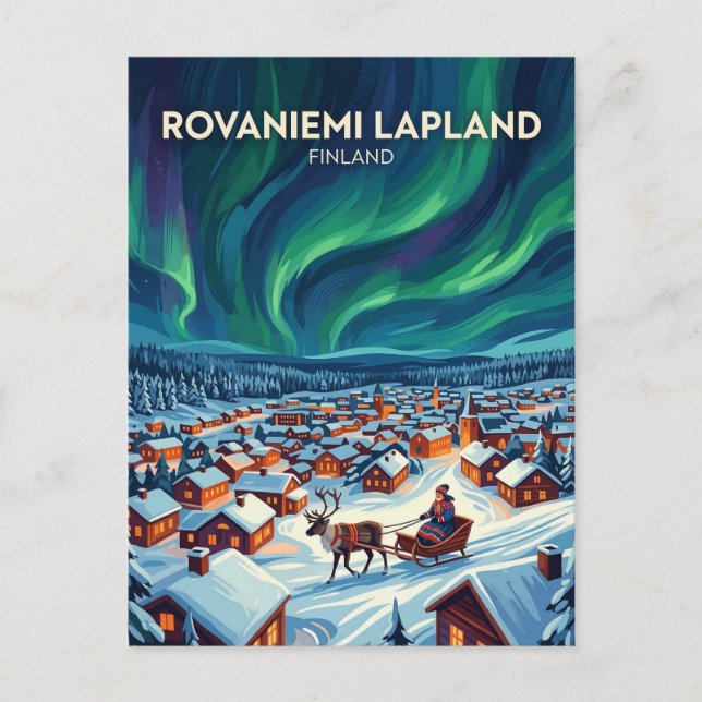 Rovaniemi Finland Postcard (Front)