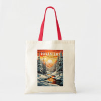 Rovaniemi Finland Travel Art Vintage