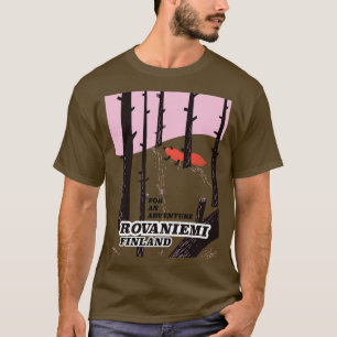 Rovaniemi Finland vintage travel poster T-Shirt