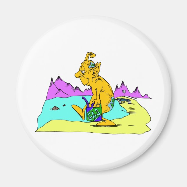 Rover out of gas magnet (Front)