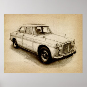 Rover P5 1968 Poster