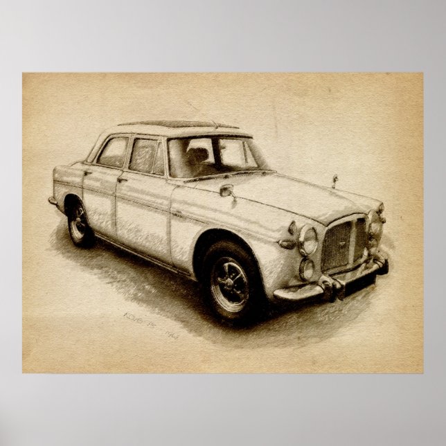 Rover P5 1968 Poster (Front)