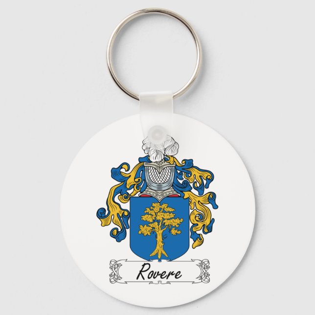 Rovere Family Crest Key Ring (Front)