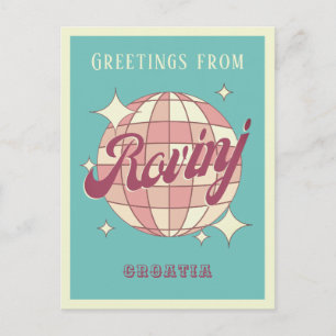 Rovinj Croatia Hrvatska Retro Vintage Postcard