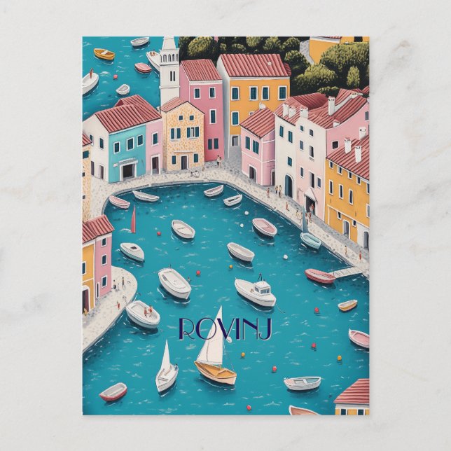 Rovinj Croatia Travel Postcard (Front)