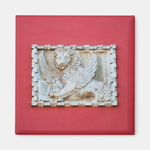 Rovinj Croatia Venetian winged lion plaque archite Magnet