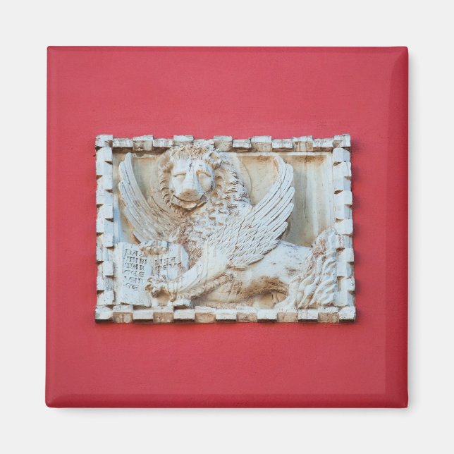 Rovinj Croatia Venetian winged lion plaque archite Magnet (Front)