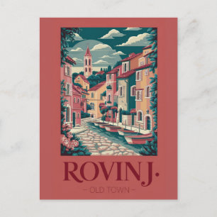 Rovinj Croatia VintageTravel Postcard Landmar