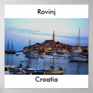 Rovinj Harbor, Croatia Poster