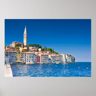 Rovinj photo print or poster. Adriatic sea coast.