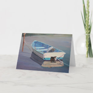Row Boat Floating in the Water Card