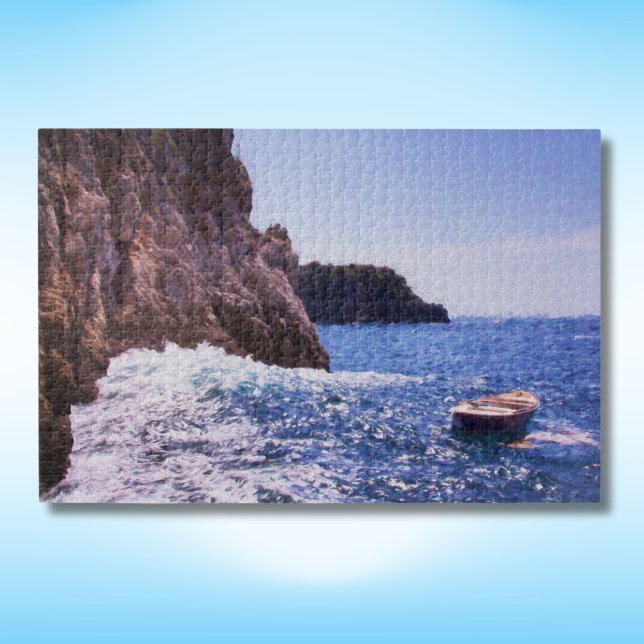 Row Boat In Amalfi Coast, Italy Jigsaw Puzzle (Creator Uploaded)