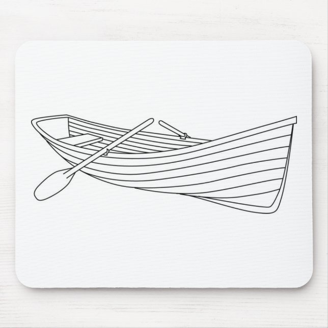 Row Boat Mouse Mat (Front)