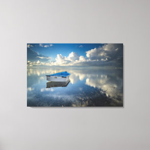 Row Boat On The Water Canvas Print
