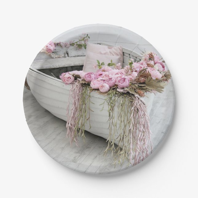 Row Boat Paper Plate (Front)